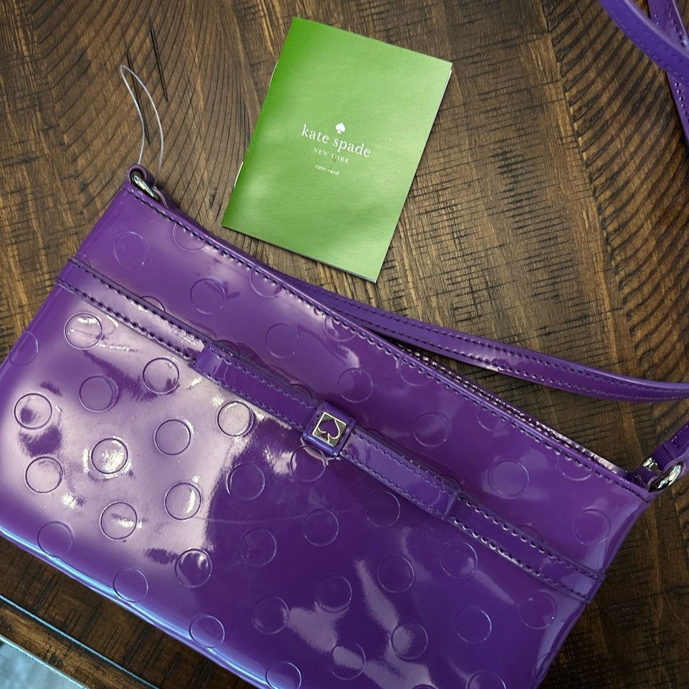 NWOT KATE SPADE Camellia Street Amy Patent Leather Small Designer Crossbody Bag - Picture 4 of 8